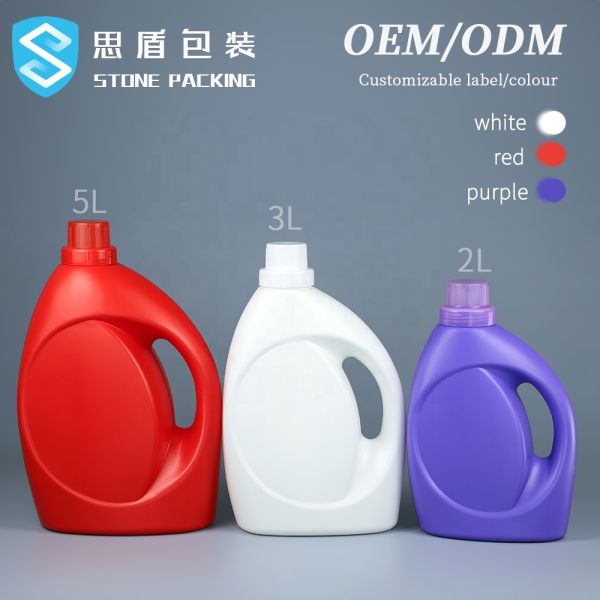 2L 3L 5L Liquid Empty Detergent Bottles Caliber 60mm OEM ODM