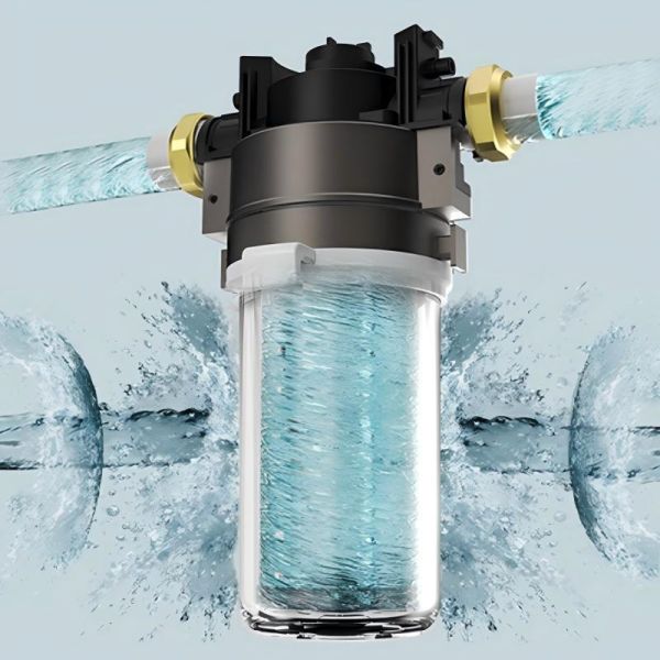 BRISKSPRING Compact Central Water Purifier with Smart Filter Life Indicator, PP+Carbon Composite Cartridge and 15 L/min Flow Rate