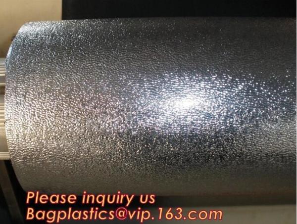 Hydroponic Garden reflective waterproof film,silver metallic diamond diffuse pattern aluminium foil,12 micron Metallized