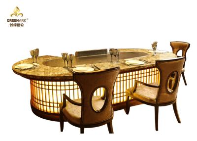 Made-to-order  Commercial teppanyaki Grill Table with Sunken Exhaustion