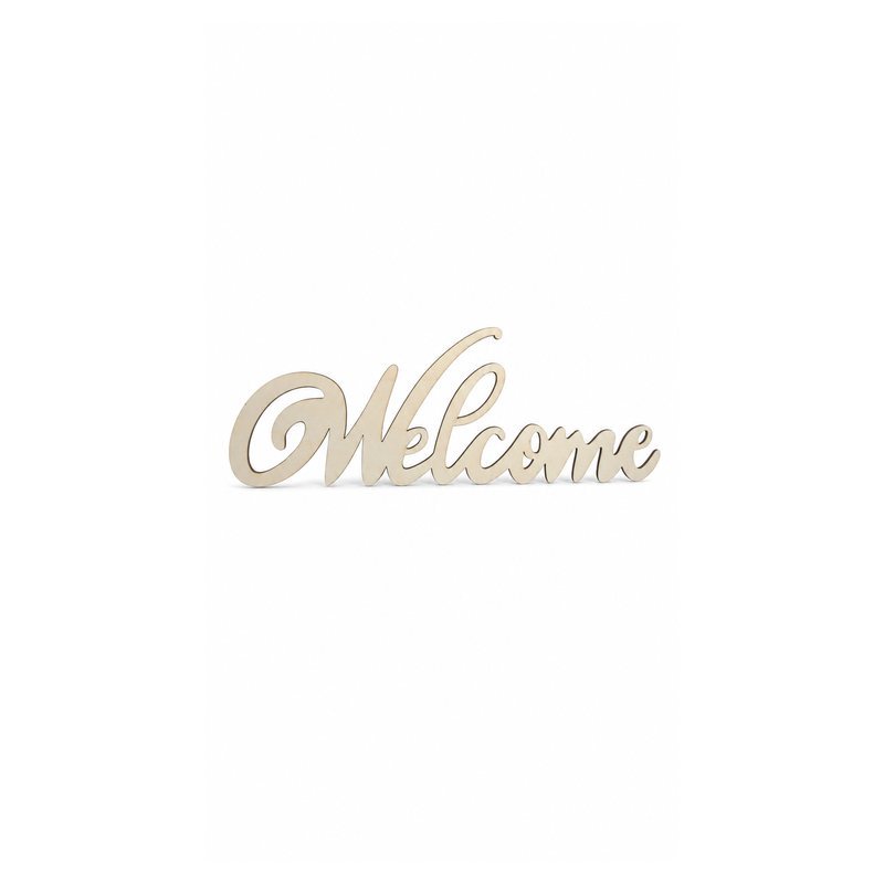 Wooden Welcome Word Table Decoration