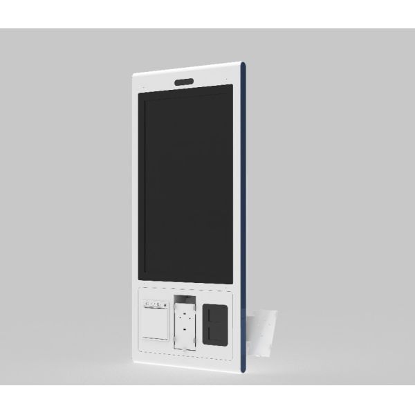 Android Payment Kiosk System 27 Inch Restaurant Self Service Order Kiosk With Thermal Printing Self Service Electronic Kiosk