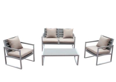 Waterproof 4 PCS Seating Strap Support System Polywood Sofa Set