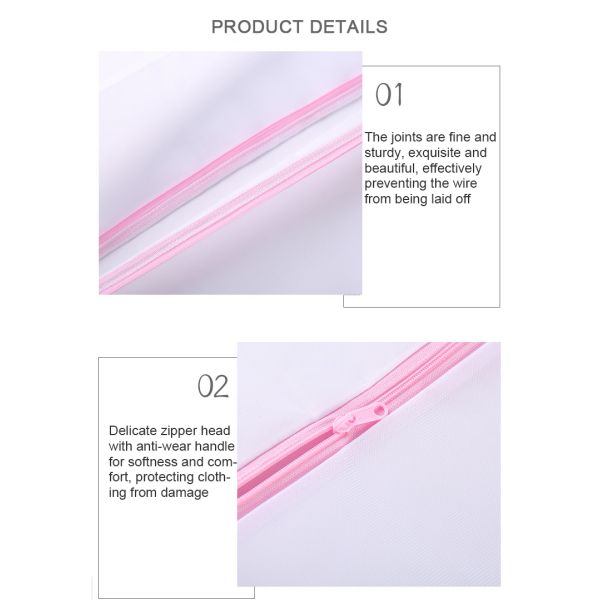 Мешок для белья сетки молнии ISO9001 60x60CM прочный