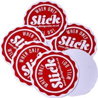 Logo imperméable imprimé par coutume d'autocollant découpé par PVC de vinyle adhésif