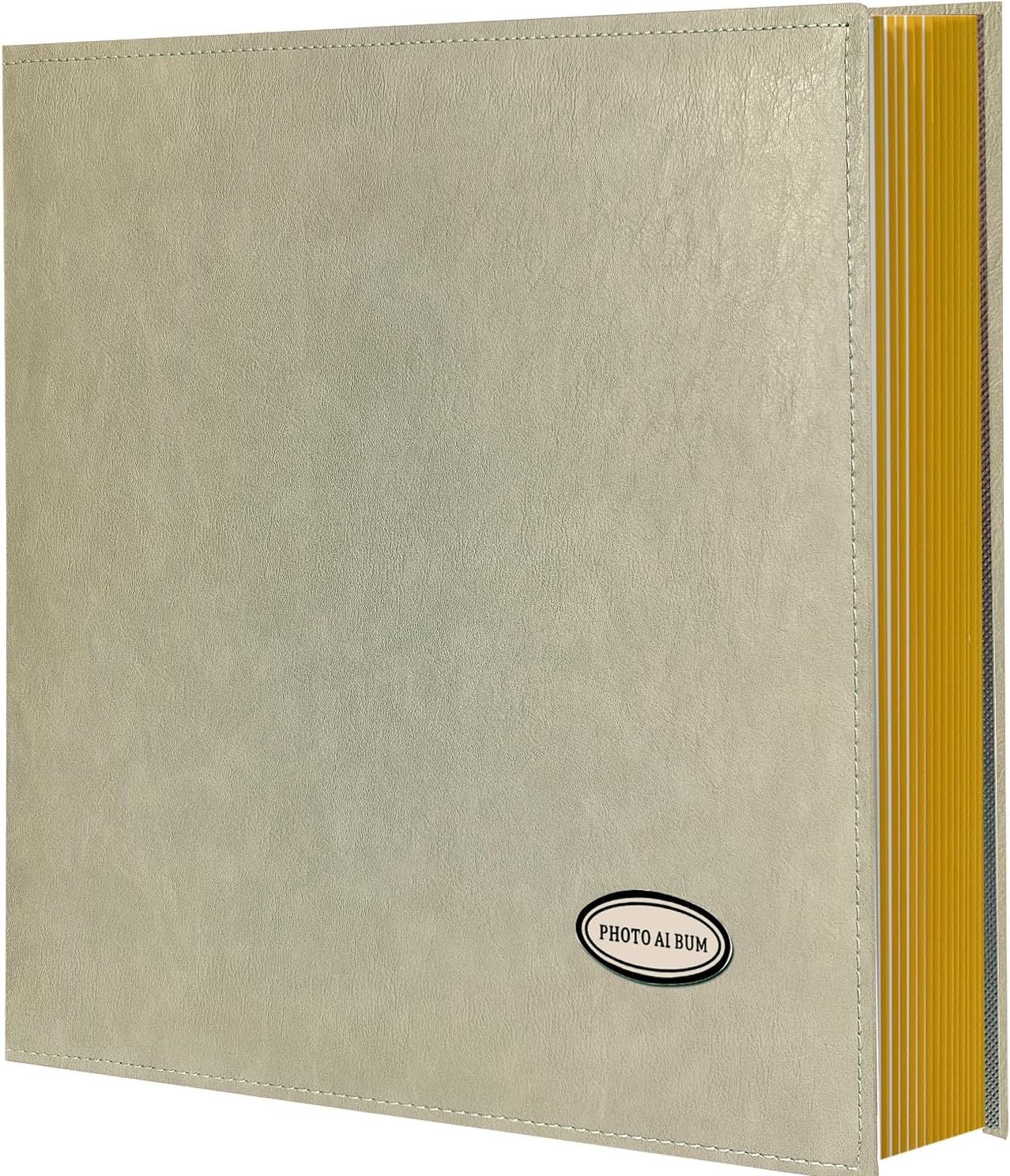 Leather Cover DIY Scrapbook Photo Album With Large Capacity For Weddings