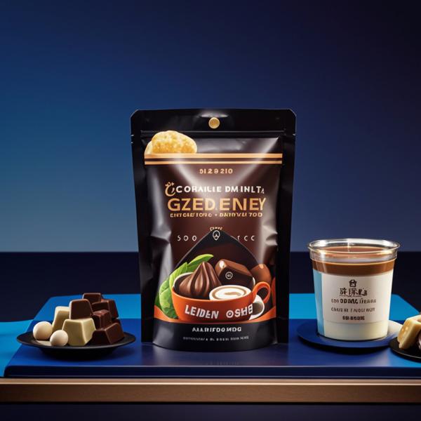 High Quality Food Packaging Bags For Snack And Cookie  Custom Printed With View Window