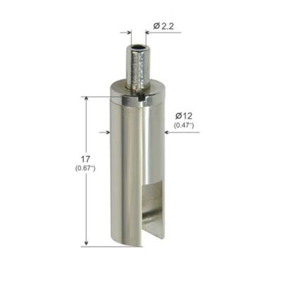 Stainless Steel / Brass Wire cable Gripper With Grooved Track Light Using YW86083