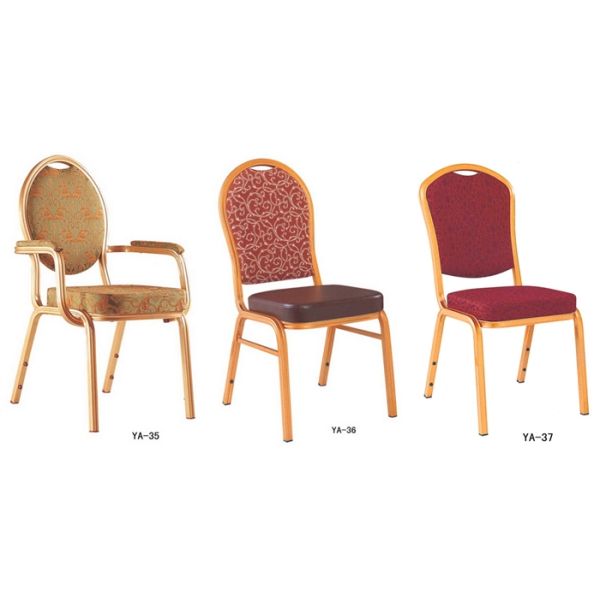 Indoor banquet furniture, iron leather chair (YA-24)