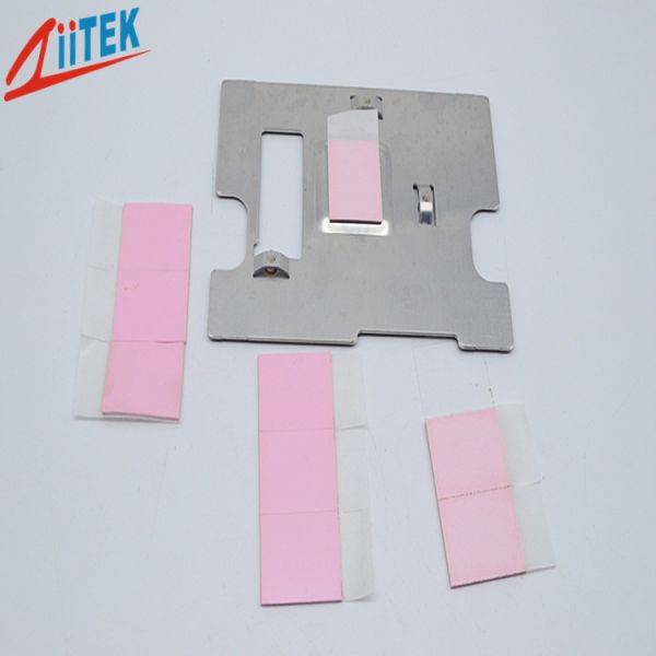 3W/MK TIF100-30-14S Silicone Rubber Sheet For LED Lighting Thermal Conductive Pad Pink, 45 Shore 00