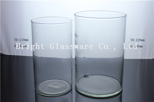 Larger Glass Hurricane Candle Holders, Tall Glass Candle Holder