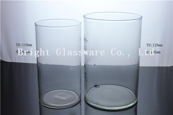 Larger Glass Hurricane Candle Holders, Tall Glass Candle Holder