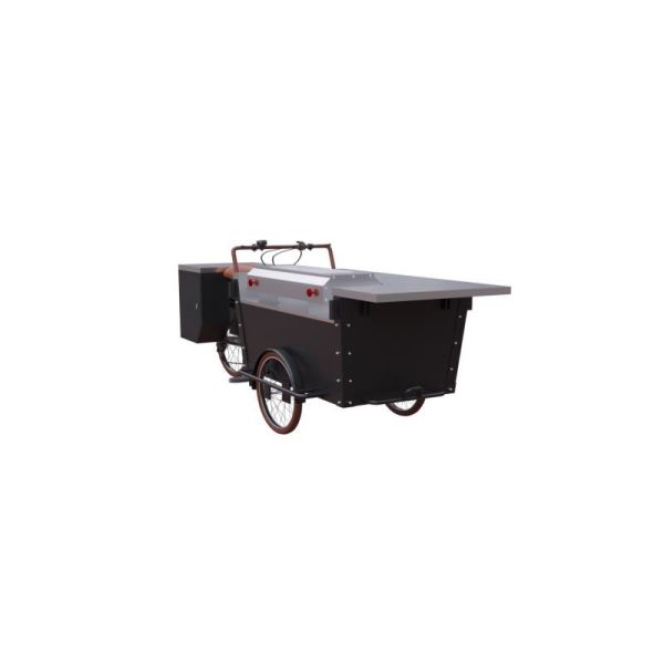 Box Structure Breakfast Mobile BBQ Grilled Food Tricycle