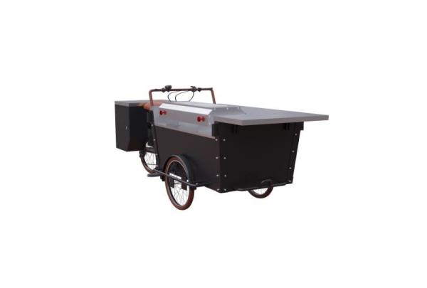 Box Structure Breakfast Mobile BBQ Grilled Food Tricycle