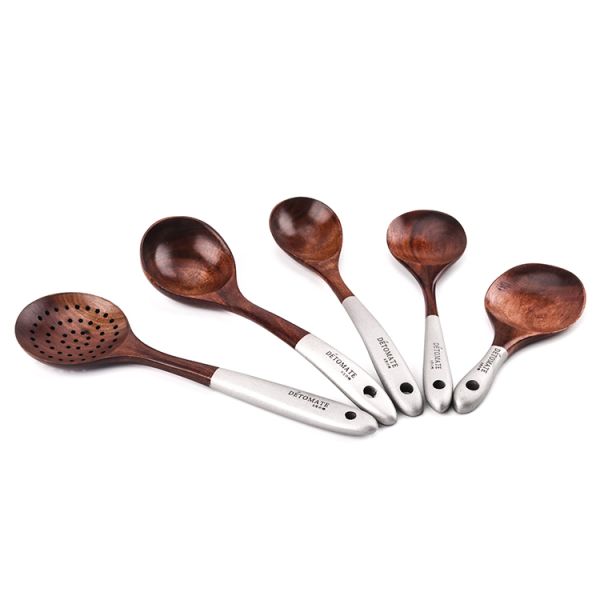 FDA Wooden Cooking Set Shovel No Paint Household Chicken Wing