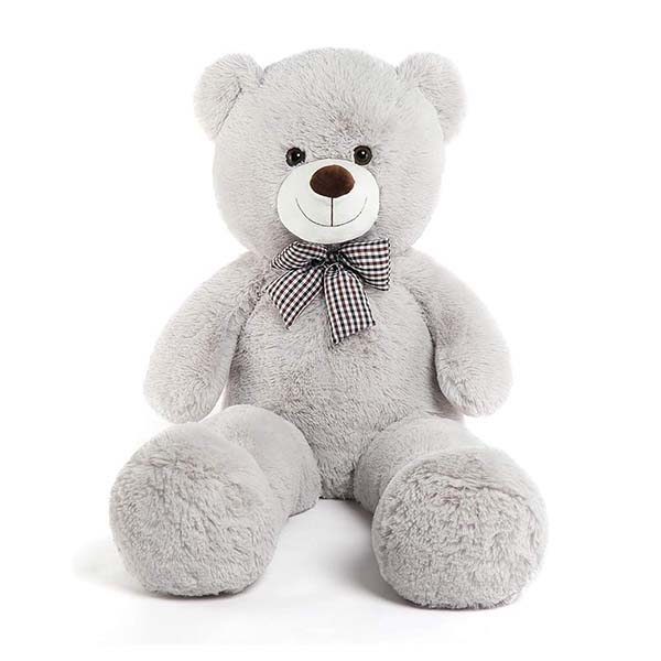 Плюшевый мишка валентинок OEM, плюшевый мишка ASTM гигантская серая