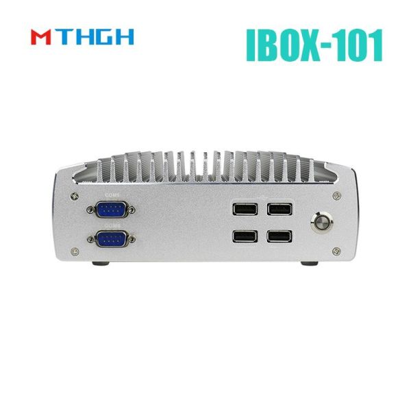 IBOX-101 Plus Industrial Mini PC with Intel Celeron J1900 Quad Core Fanless Design HDMI and Mini PCIe Support
