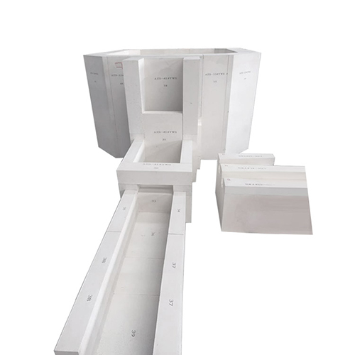Sintered AZS Brick Zirconium Corundum Brick For Refractory Glass Melting Furnace