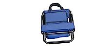 Folding Stool Backpack Insulated Cooler Bag, Collapsible Camping Hunting Fishing Multifunction Chair Front Pocket