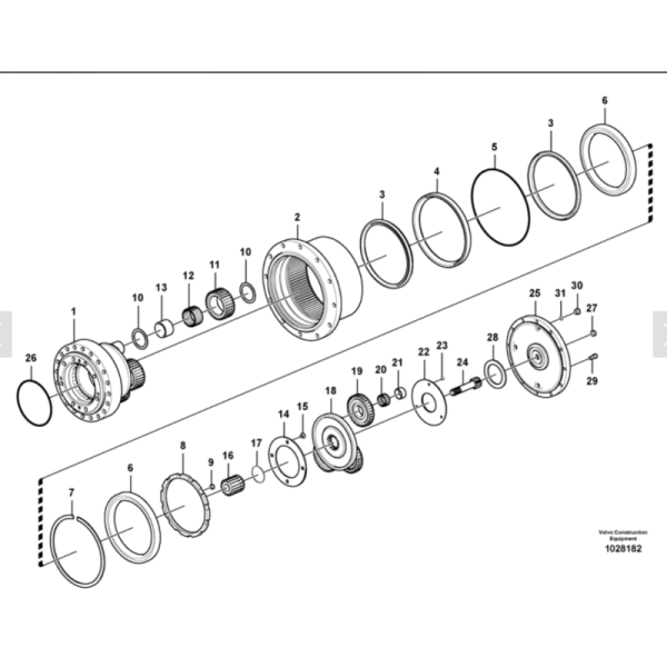VOE14573774 VOE14552399 VOE14610034 VOE11204164 Retainer Gear Box For EC140B EC140C ECR145C