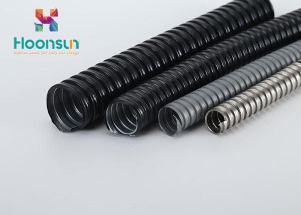 Plastic Coated Flexible Hose Pipe PVC Coated With Galvanized Corrugated Conduit
