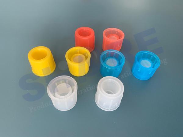 Medical Blue PE Bacterial Air Vent Filter For Glass Solution Bottle