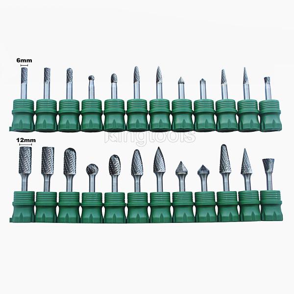 1/4 インチ シャーク タングスタム カービッド ダブル カット ローータリー バール セット