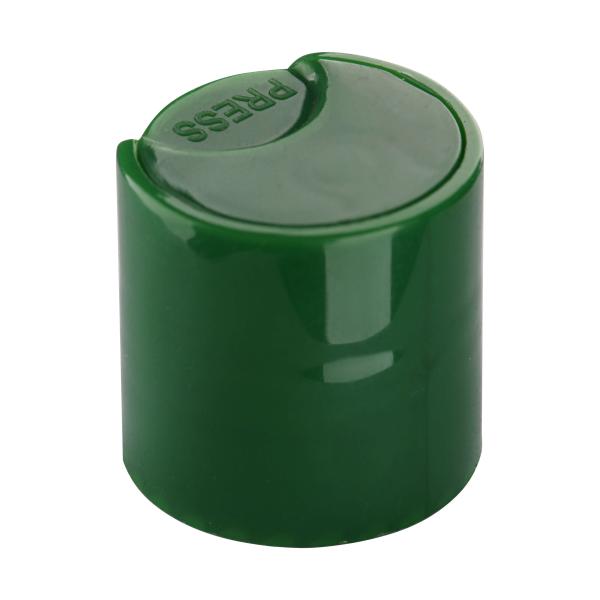 High - Quality Green Polypropylene Plastic 24/410 Shampoo Bottle Cap, Disc - Top Press - Spraying Cap