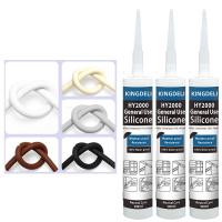 Tempo neutro preto do vedador do silicone resistente para a decoração interna