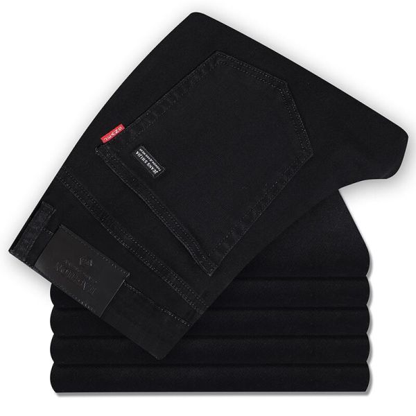 XMAMLON RTS Man Trousers Regular Jeans with Washed Craft and Windproof Technology