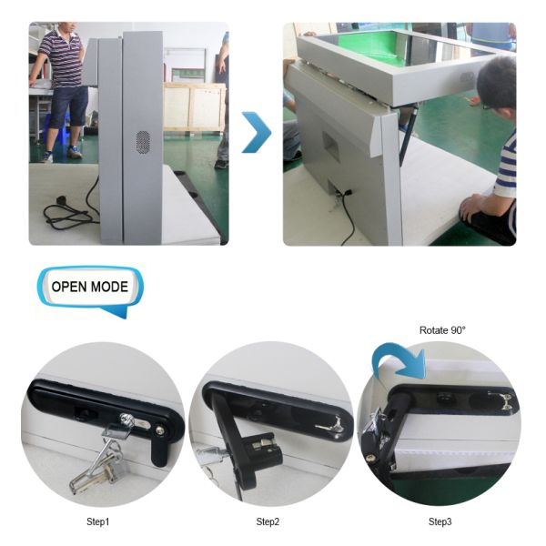 43 Inch Wall Mount Outdoor Touch Screen Kiosk 1500nits Brightness Integrated PC Board
