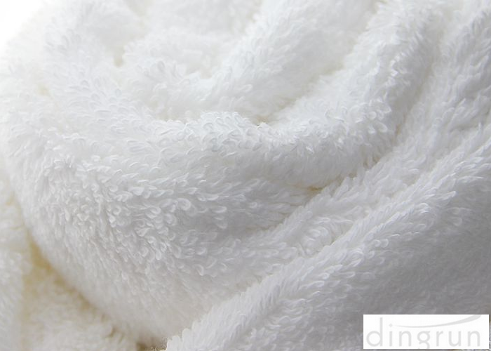 60g White Hand Wash Towels / Organic Cotton Towels For Hotel / Restaurant