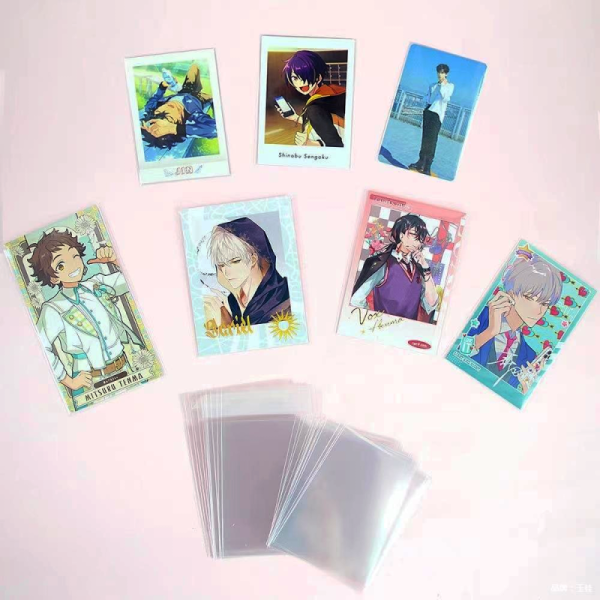 Custom Crystal Clear Card Sleeve Photo Sheet Transparent Acid-free Soft Card Protector 3R 4R 4D Photo Cover Sleeve