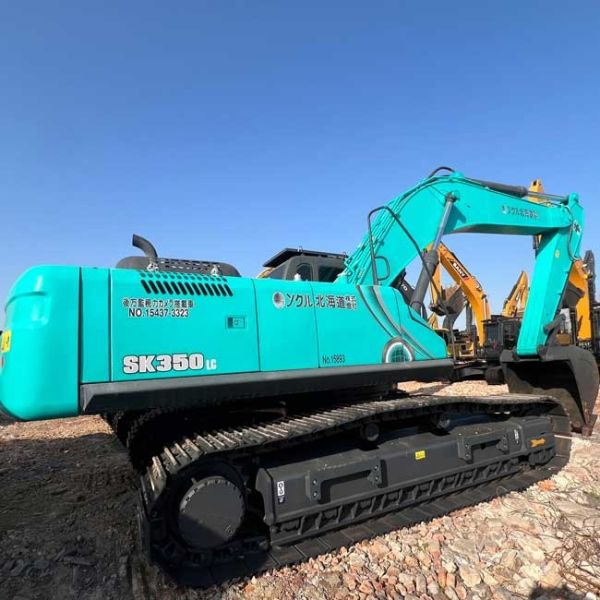 Large Used Crawl Excavator Kobelco SK350LC 1.6m3 Bucket Capacity 35tons For Construction