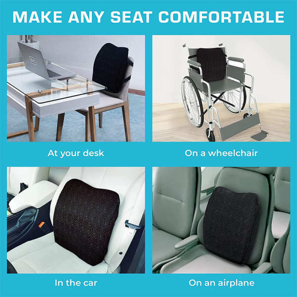 Relieve Back Pain and Improve Posture with Our Lumbar Pillow Back Support Cushion