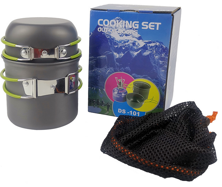 Чашка нержавеющей стали треноги стойки банки Carabiner плиты Cookware УПРАВЛЕНИЯ ПО САНИТАРНОМУ НАДЗОРУ ЗА КАЧЕСТВОМ ПИЩЕВЫХ ПРОДУКТОВ И МЕДИКАМЕНТОВ располагаясь лагерем