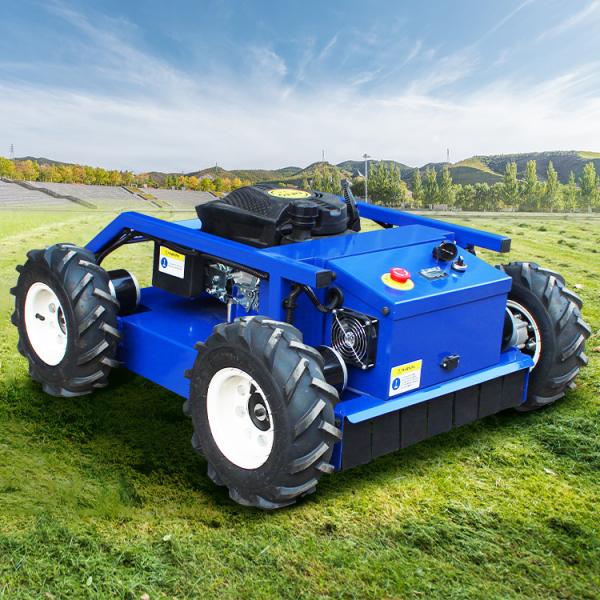 Hot Top Small Crawler Remote Control Mower Farm Grass Blade Automatic Lawn Mower Robot Simple Commercial Lawn Mowing Price