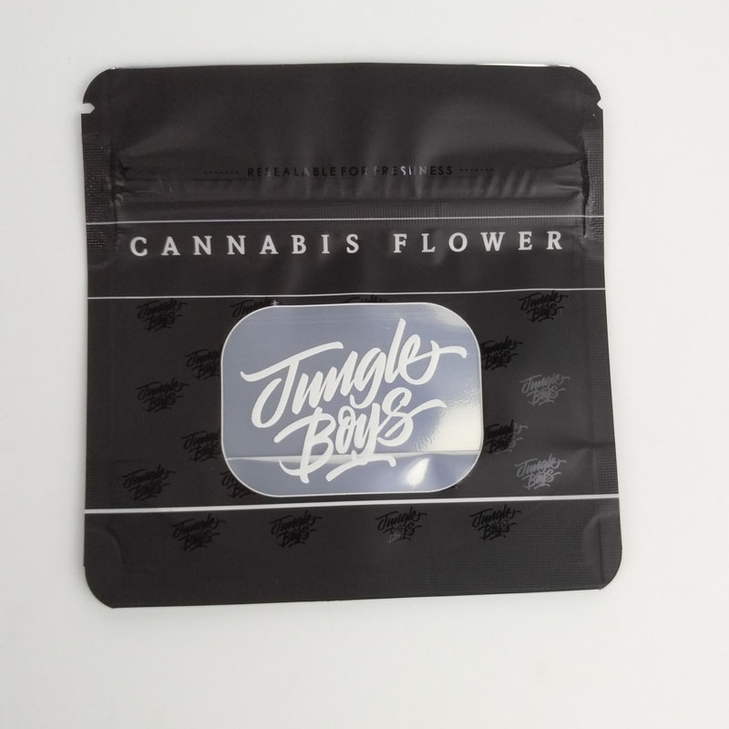 3.5g Jungle Boys Smell Proof Plastic Herb Bags For Flowers Flavors Black