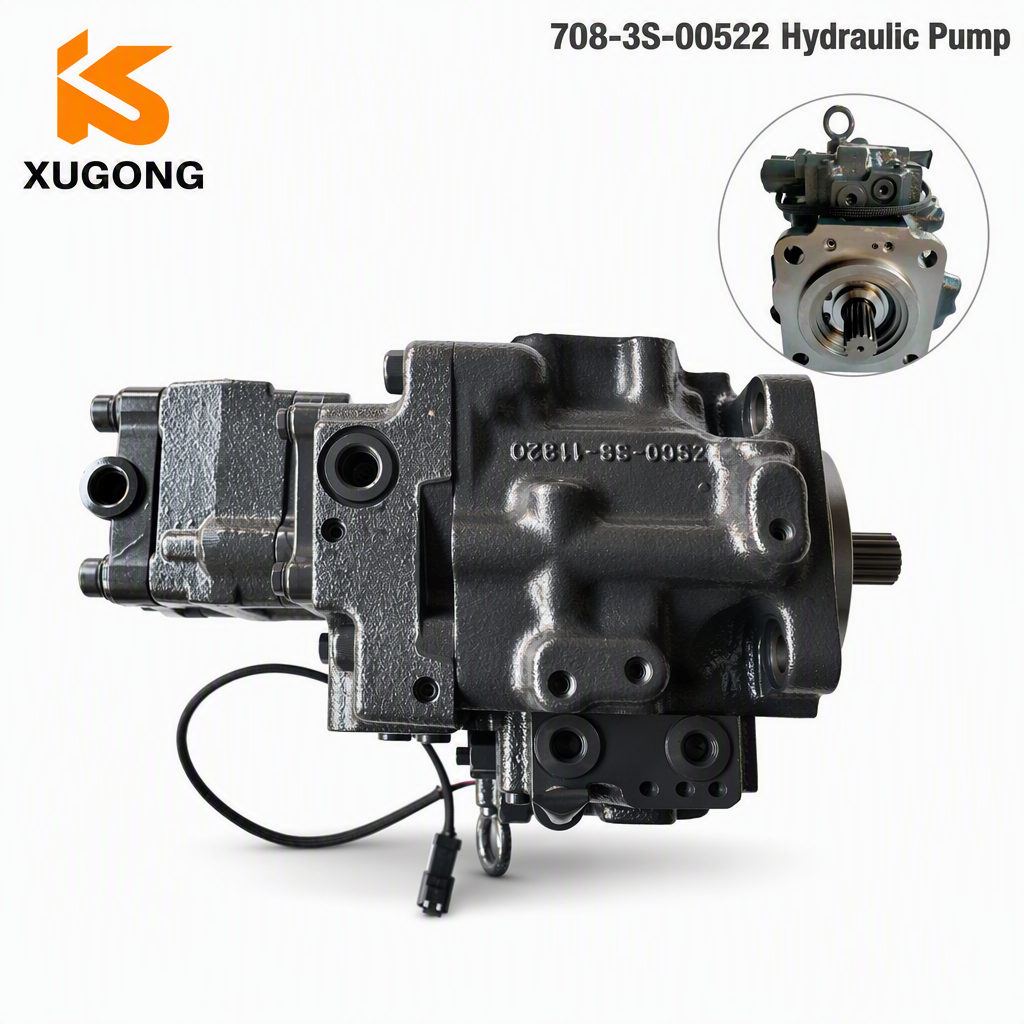 708-3S-00522 Komatsu PC50-8 PC55-8 Mini Excavator High Flow Hydraulic Main Pump Complete Assy Factory Direct