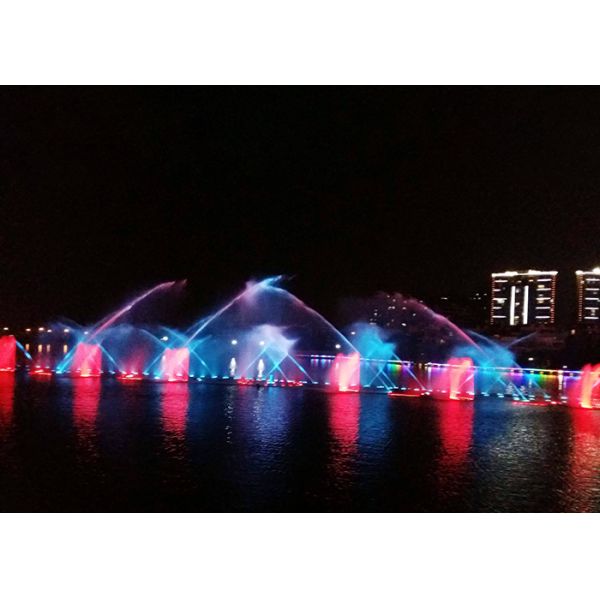Chinese Large Music Dancing Fountain Show Swing Dancing Water Feature Long Lifetime