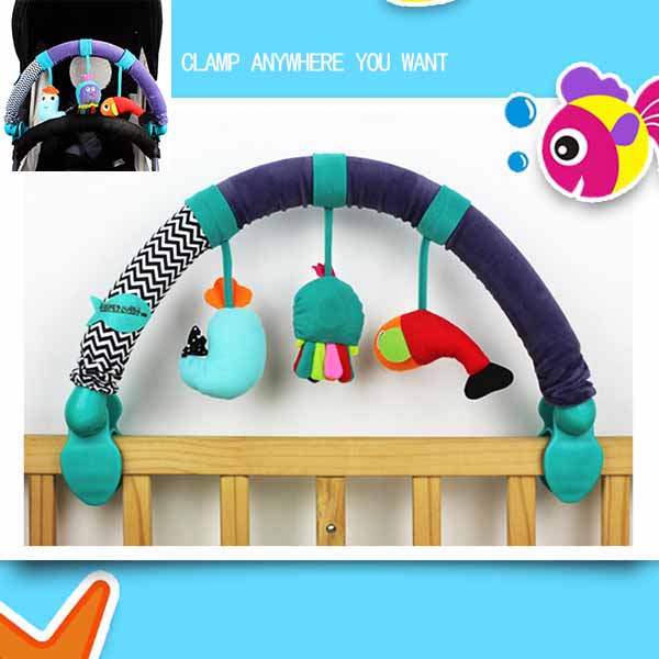 Newborn 20cm спиральная игрушка Pram с трещоткой и BB пискливыми