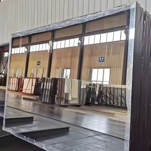 Functional Silver Mirror Glass Sheet Decorative For Showcase Shower Room