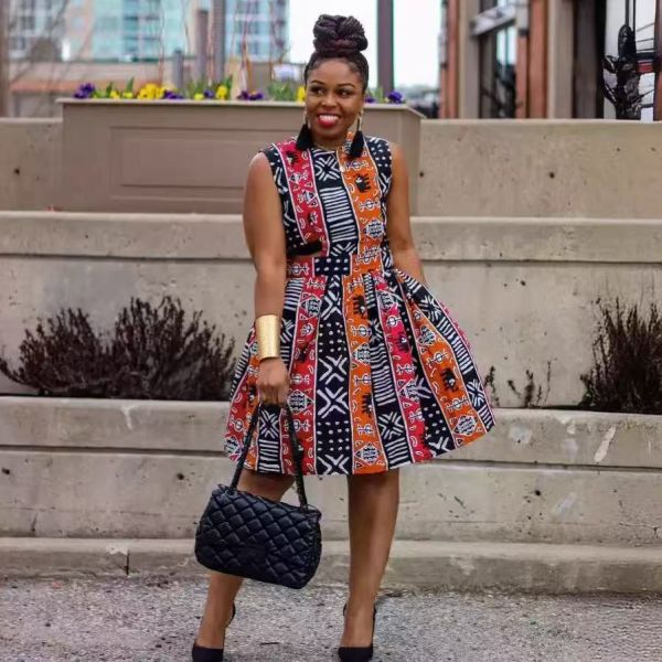 Printed Short Dress - Casual Wear for Everyday Comfort