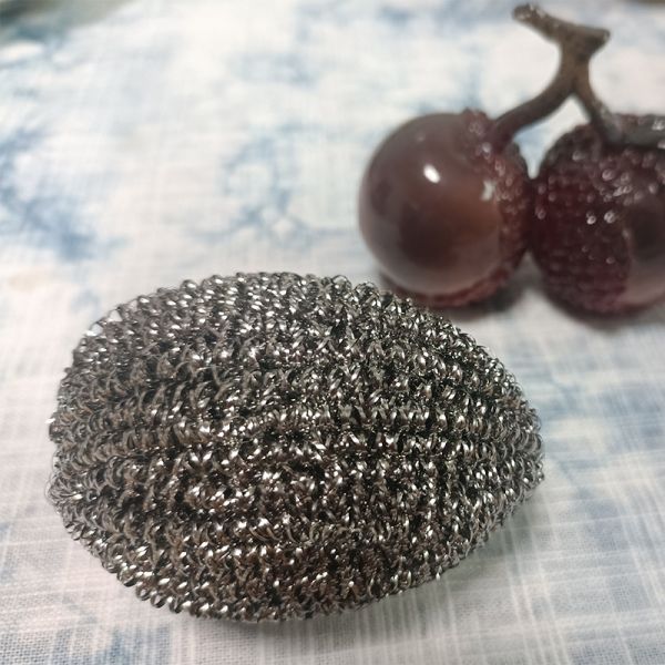 JNKA Stainless Steel Sponges Heavy Duty Flexible Scrubbing Scouring Pad Steel Wool Scrubber for Kitchens Bathroom