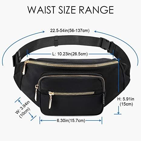 Women Men Fashion Fanny Pack / Waterproof Waist Bag For Travel Running Walking Hiking