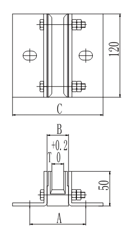 быстрый ход ботинка сползая проводника запасных частей лифта 2.5m/S 10mm
