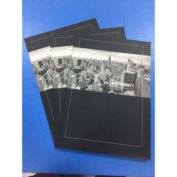 Coated Art Paper Personalized Presentation Folders A4 With Business Card Insert