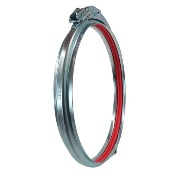 Струбцины трубки Odm 150mm гальванизированные служат фланцем в оболочке Ductwork отпуск быстрого зажима замка качественный