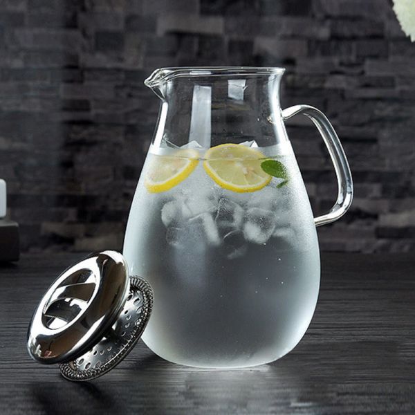 Неэтилированный чайник боросиликатного стекла заваривать кофе 1900ml