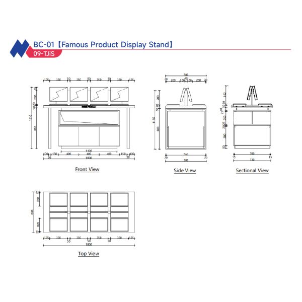 Commercial Retail Makeup Display Stand Glass Cases Laminated Particle Board